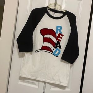 Fun Dr.Seuss teacher baseball shirt Medium M